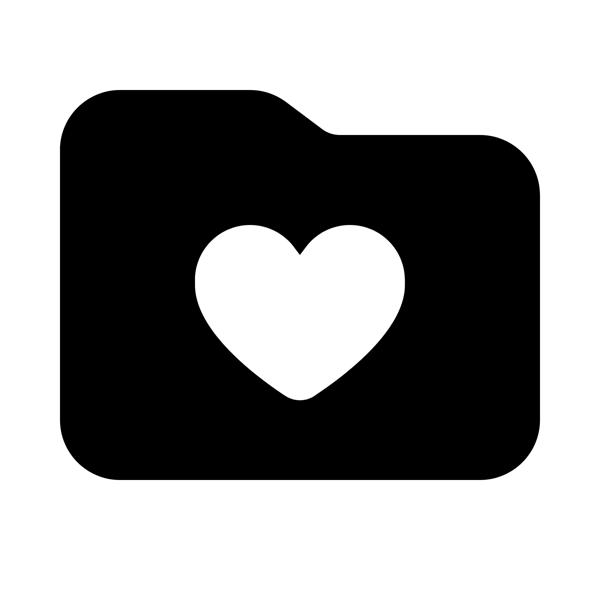 FA Icon: folder-heart-solid-full