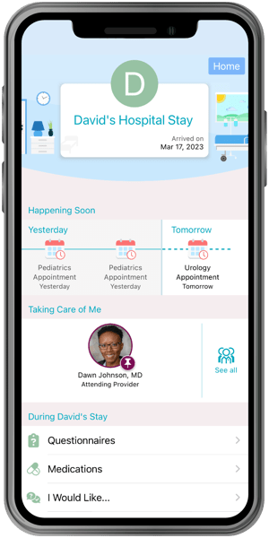 MyChart for Caregivers - MyChart Bedside